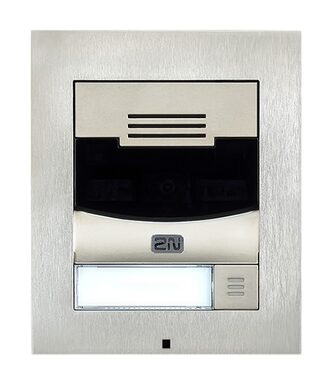 2N Ateus-9155301CS IP Solo Nickel - Türsprechanlage / 1 TL./ HD-Kamera / Aufputzmontage (inkl. Rahmen)