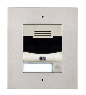 2NATEUS-9155301F IP Solo Nickel - Türsprechanlage / 1 Panel / ohne Kamera / Unterputzmontage (inkl. Rahmen