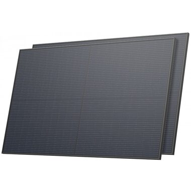 EcoFLow Set mit zwei starren 450W Solarmodulen / Anschluss: MC4 / IP68