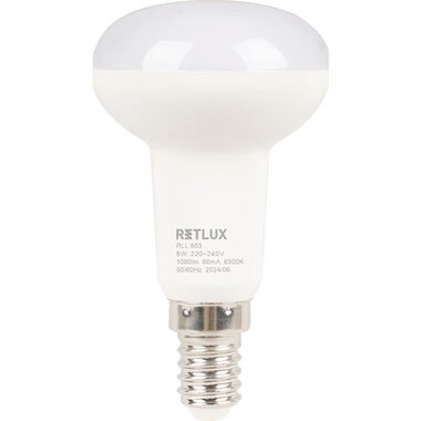 Retlux RLL 653 R50 E14 Spot 8W / 1080 lm / 6500K - Tageslichtweiß / D 