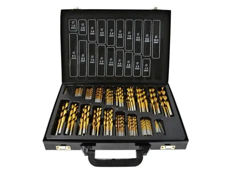 KELTIN Titan-HSS-Bohrer-Set für Metall, 170-teilig / 1,0 - 10 mm 