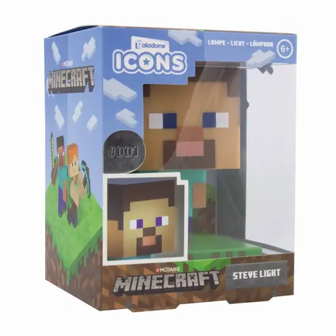 Paladone Steve Icon Light BDP Minecraft / Tischlampe / USB