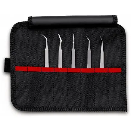 Knipex SMD Präzisionspinzetten-Set / 5-teilig
