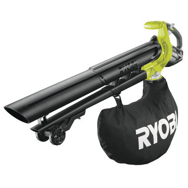 Ryobi OBV18 / Akku-Staubsauger und -Gebläse ohne Bürsten / 18 V / 6 m3/min / 201 km/h / Laubsack 45 l