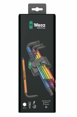 Wera 950 9 Hex- PLUS Multicolour 1 SB Multicolour Steckschlüsselsatz / Metrisch / BlackLaser