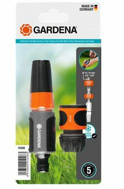 Gardena Stop &#39;n&#39; Spray - Bewässerungskopf-Set mit Schnellkupplung / für 13 mm 1:2-Schlauch