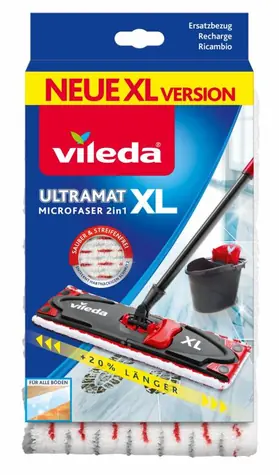 Vileda Ultramax XL Microfibre 2in1 - Ersatzbezug für Wischmopp Ultramax XL Microfibre 2in1