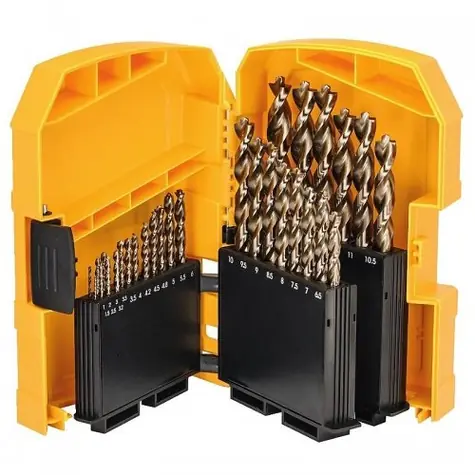 DeWalt DT4957-QZ / Extreme HSS-Co Metallbohrer-Set / Durchmesser 1,5-13 mm / 29-tlg