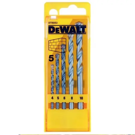 DeWalt DT6952 / Steinbohrer-Set / Durchmesser 4-10 mm / 5-tlg