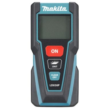 Makita LD030P / Laser-Entfernungsmesser / Klasse 2 / bis zu 30 m / Betrieb mit 2x AAA-Batterien