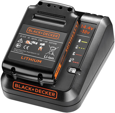 Black&Decker BDC1A15 / Ladegerät für Li ION -Akkus 14,4-18 V + 1x Akku 18 V 1,5 Ah