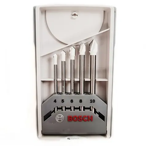 BOSCH 2608587169 / Fliesenbohrer-Set CYL-9 / Durchmesser 4-10 mm / Länge 70-90 mm / 5-tlg