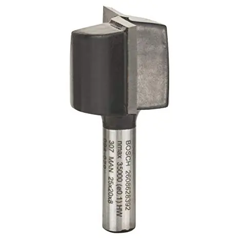 BOSCH 2608628392 / Holznutfräser / Durchmesser 25 mm / Länge 51 mm / Schaft 8 mm
