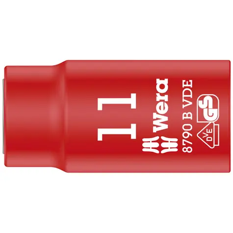 Wera 8790 B - 11 x 46 mm/ Steckdosenadapter Zyklop VDE / isoliert / mit Anschlussgröße 3|8"