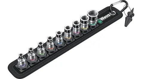 Wera Belt A 1 / Satz Innensechskantköpfe („Muttern“) Zyklop / mit Haltefunktion / Klemmteil 1|4“