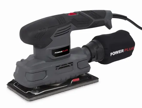 PowerPlus POWE40010 / Vibrationsschleifer / 180W / Schleiffläche 90x187 mm / 12.000 U/min / 24.000 Schwingungen-min
