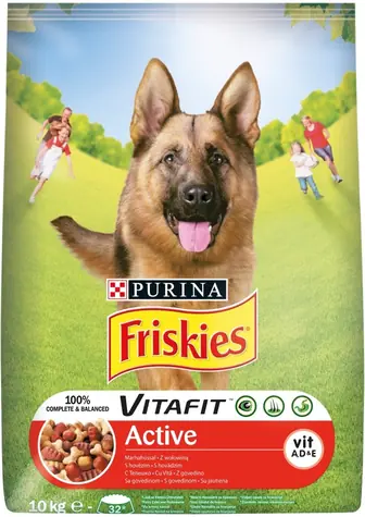PURINA Friskies Active 10 kg / Granulat / für Hunde