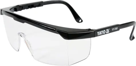 YATO Schutzbrille klar Typ 9844 / Optische Klasse 1 / Filtertyp 2C / Polycarbonat / Europäische Norm EN 166