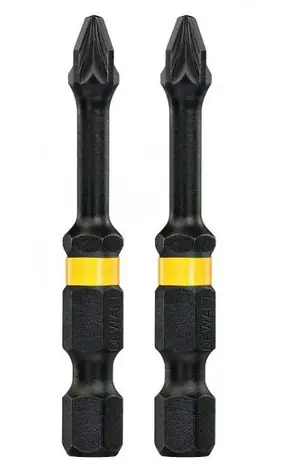 DeWalt Kreuzbohrer PZ2 / Größe 1|4 Zoll / Länge 50 mm / 2 Stk
