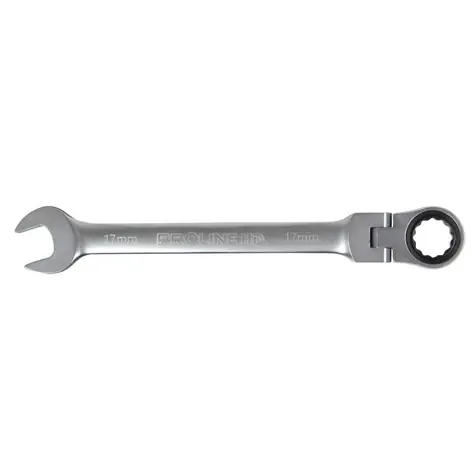 Proline Ratschenschlüssel mit Gelenk / 19 mm / Länge 250 mm / 72 Zähne / CrV