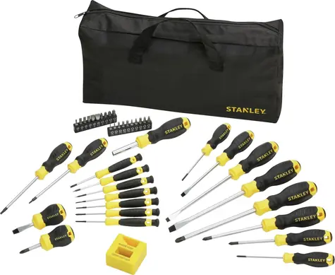 Stanley Schraubendreher und Bitsatz (42 Stück) / Flach | Kreuz | TORX