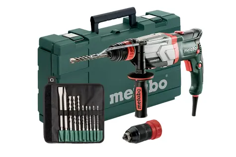 Metabo UHEV 2860-2 Quick Set / Multifunktionshammer mit Zubehör / 1100 W / 2100 U/min / 4500 Schläge-min / SDS PLUS
