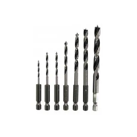 Makita D-62371 / Holzbohrer-Set / Sechskant 1|4" / Durchmesser 2-8 mm / 7-tlg