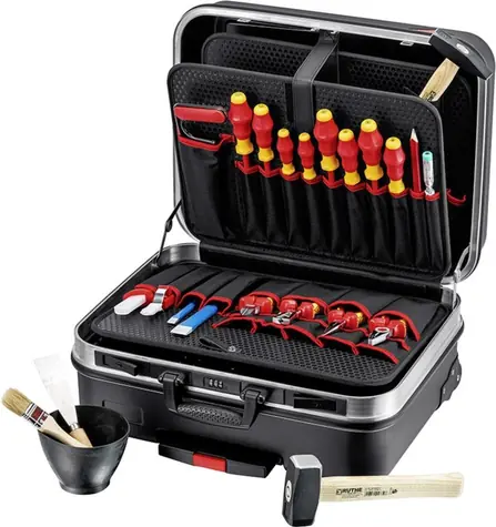 Knipex Big Basic Move Elektro Werkzeugkoffer 002106HLS / großes Werkzeugset für Elektro / 24-tlg