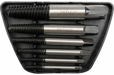 YATO Bohrer für gebrochene Schrauben SET 6-tlg
