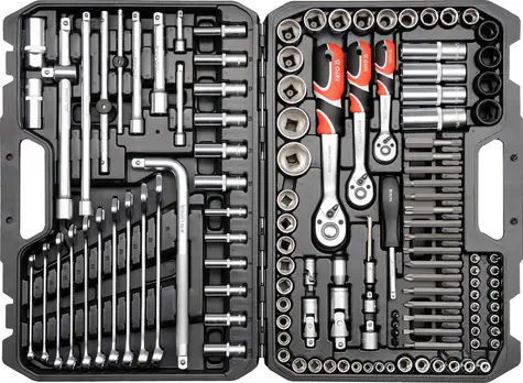 YATO Gola Set 1|2" & 3|8" & 1|4" + Zubehör 128-tlg