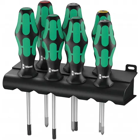 Wera 335|350|367|7 Schraubendrehersatz mit Ständer Kraftform PLUS Lasertip + Ständer