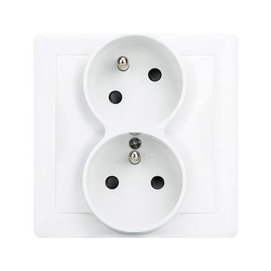 Solight 5B172 Doppelschublade Slim weiß / obere Schublade um 45° gedreht