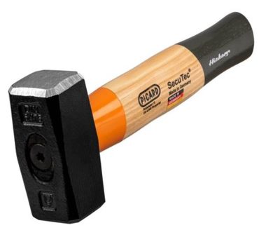 Picard 0004302-1000 SecuTecHS / Hammer mit Holzstiel / Kopfgewicht 1kg