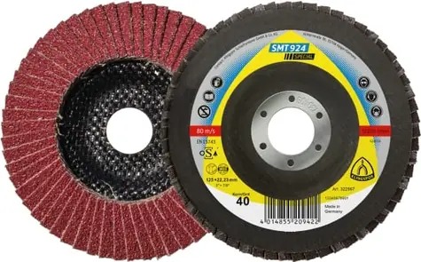 KLINGSPOR 322869 SMT 924 Spezial / Körnung 80 / 125 mm / Loch 22,23 mm / CS 912 Y / 1 Stk