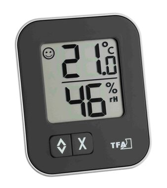 TFA 30.5026.01 - MOXX Digitales Thermometer mit Hygrometer - Schwarz