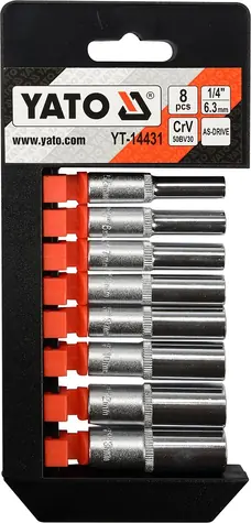 YATO YT-14431 Set Innensechskantschlüssel 1|4" / Größe 5,5 - 13 mm / CrV 50BV30 