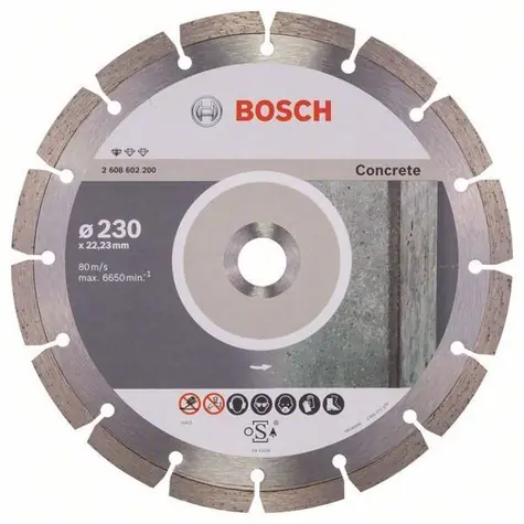 BOSCH 2608602200 / Diamant-Trennscheibe / Durchmesser 230 x 22,23 mm / Schnittbreite 2,3 mm