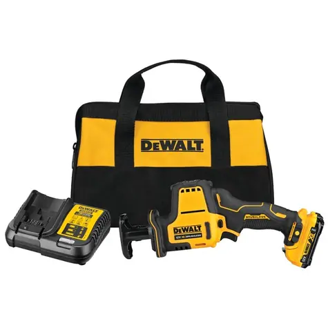 DeWalt DCS312D2 / Akku-Säbelsäge / 12 V / 2.800 Hübe/min / 2 x 2,0 Ah / Ladegerät / Tasche
