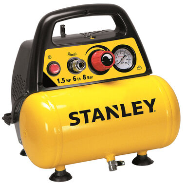 Stanley C6BB304STN071 / Ölfreier Kompressor / 1100 W / 6 l / Druck 8 bar / 180 l pro Minute