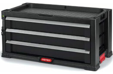 Keter Praktischer Werkzeugkasten mit 3 Schubladen / 562 x 289 x 262 mm