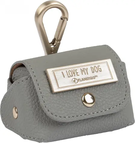 Flamingo Tasche für Plastiktüten grau 8cm