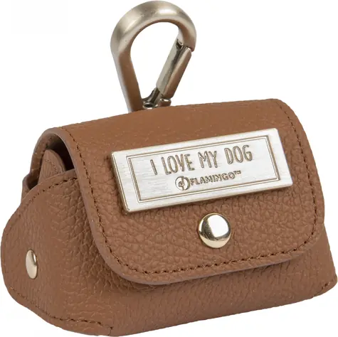 Flamingo Tasche für Plastiktüten braun 8cm
