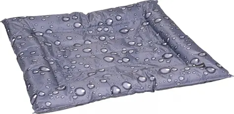 Flamingo Kühlbett für Hunde, graues Tropfenmuster, 76 x 116 cm