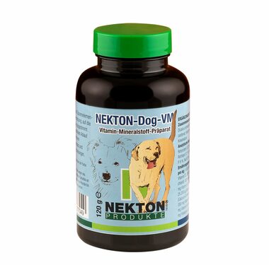 Nekton Dog VM 120g - Vitamin- und Mineralstoffpräparat für alle Hunderassen.