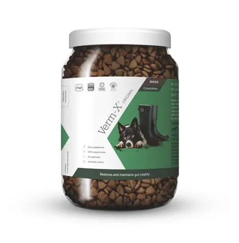 VERM-X Natürliches Granulat gegen Darmparasiten für Hunde 650 g