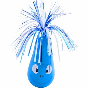 Flamingo Crazy Frog blau Interaktives Schaukelspielzeug für Katzen, 6,5 x 20 cm