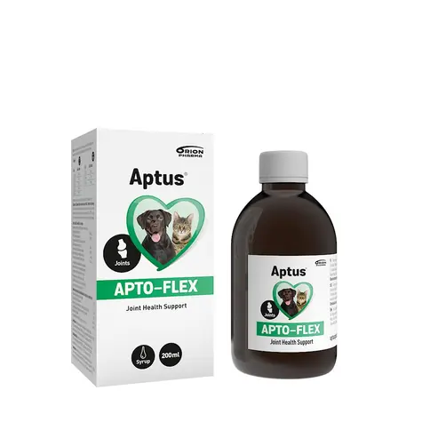 Aptus Apto-flex Vet Sirup 200 ml / Gelenknahrung für Hunde und Katzen / MHD 09/26