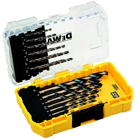 DeWalt DT70728 / Metallbohrer-Set Black&Gold / 1-10 mm / 19-tlg 
