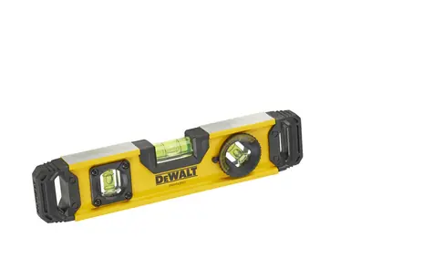 DeWalt DWHT0-43003 Metall-Wasserwaage 25 cm / 3 Ebenen / Genauigkeit: 0,5 mm/m