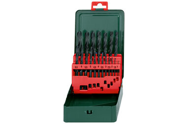 Metabo Metallbohrerkassette / HSS- R / 19-tlg. / 1-10 mm / Restposten